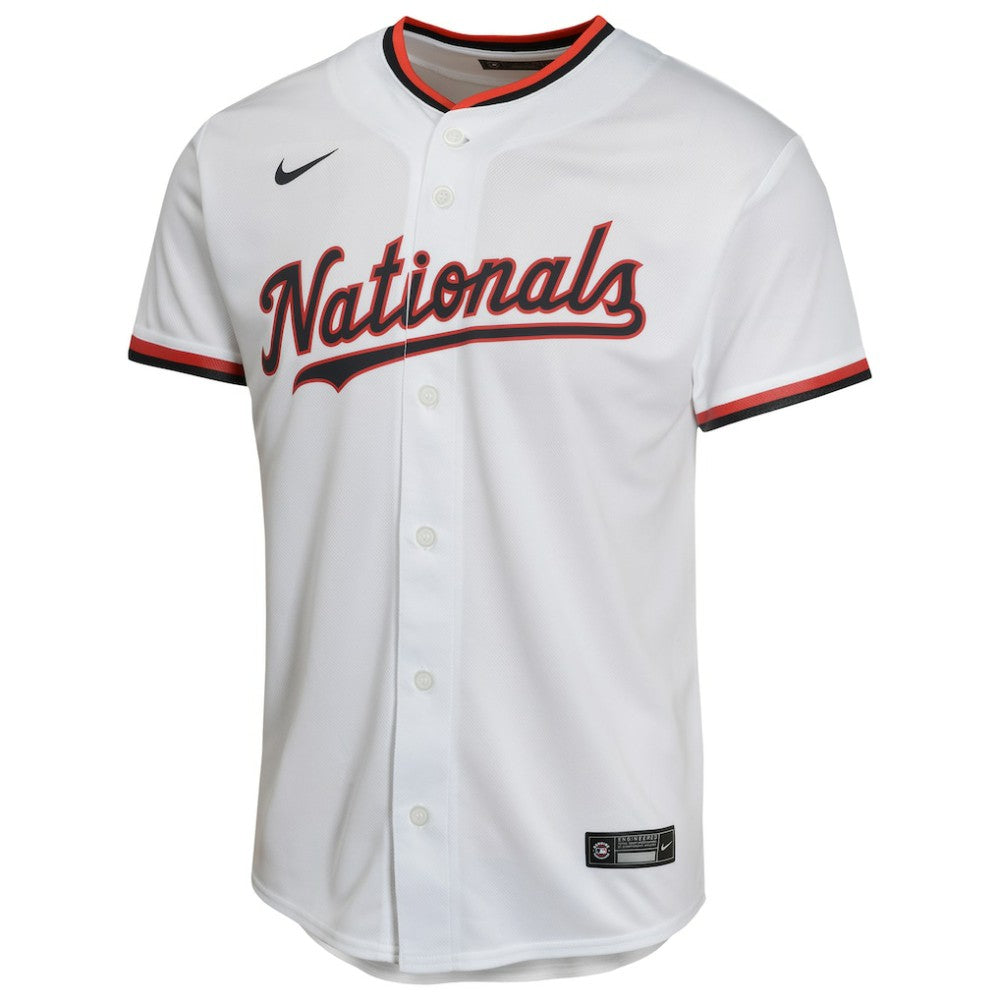 CJ Abrams Washington Nationals Youth Home Game Player Jersey White
