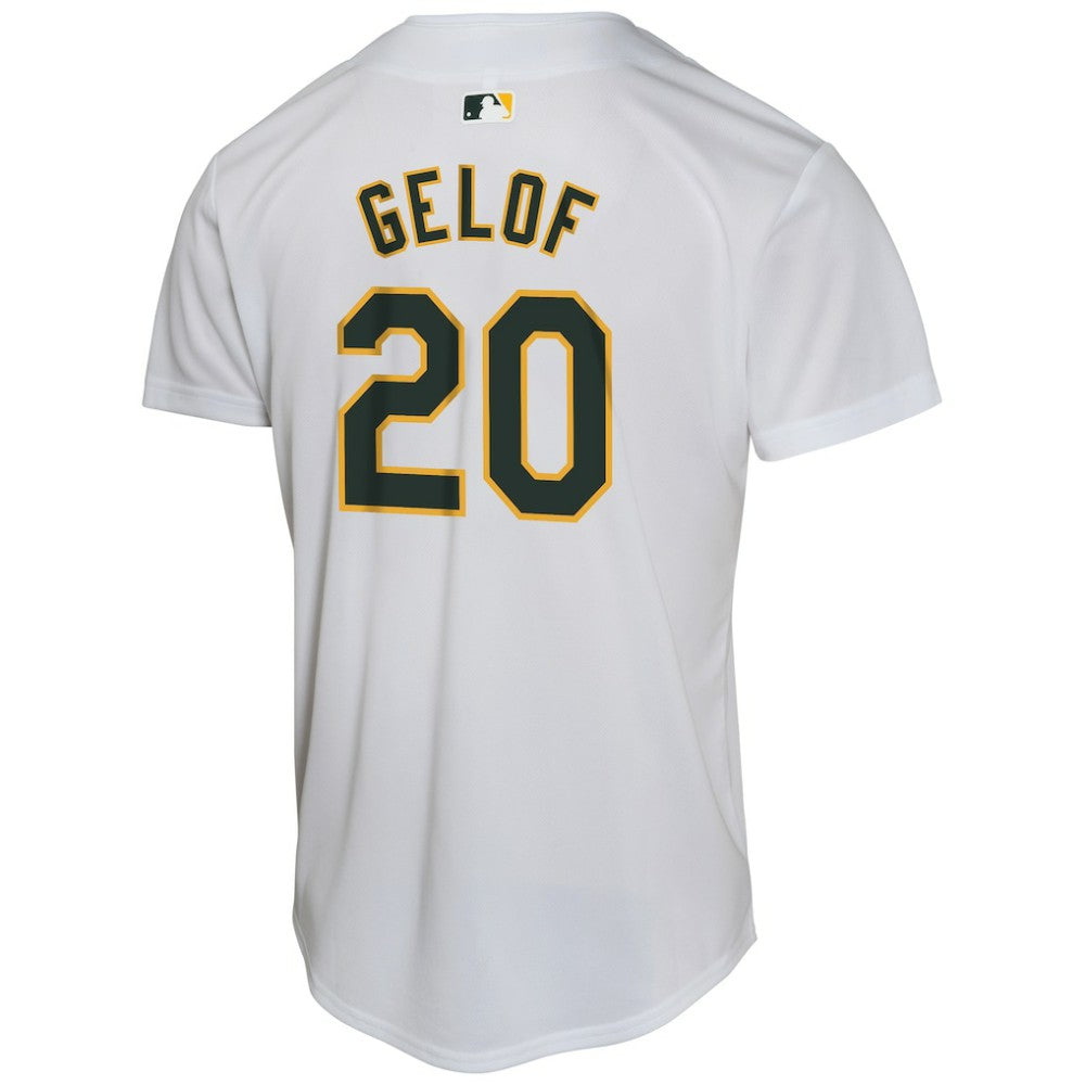 Zack Gelof Athletics Youth Home Game Player Jersey Gray