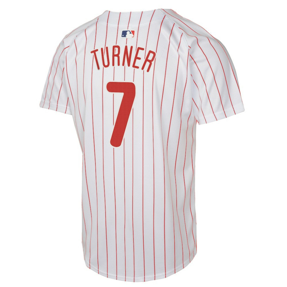 Trea Turner Philadelphia Phillies Youth Home Game Player Jersey White