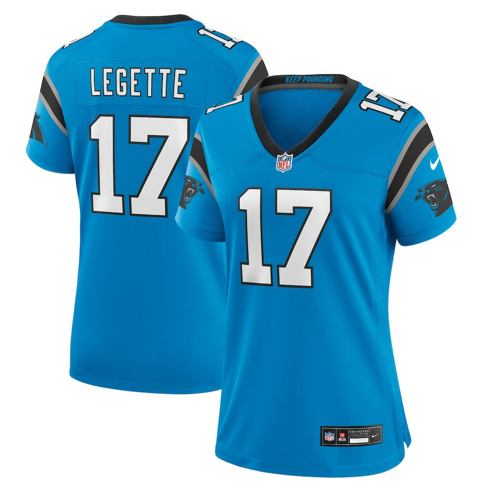 Xavier Legette Carolina Panthers Women's Alternate Game Jersey - Blue sale