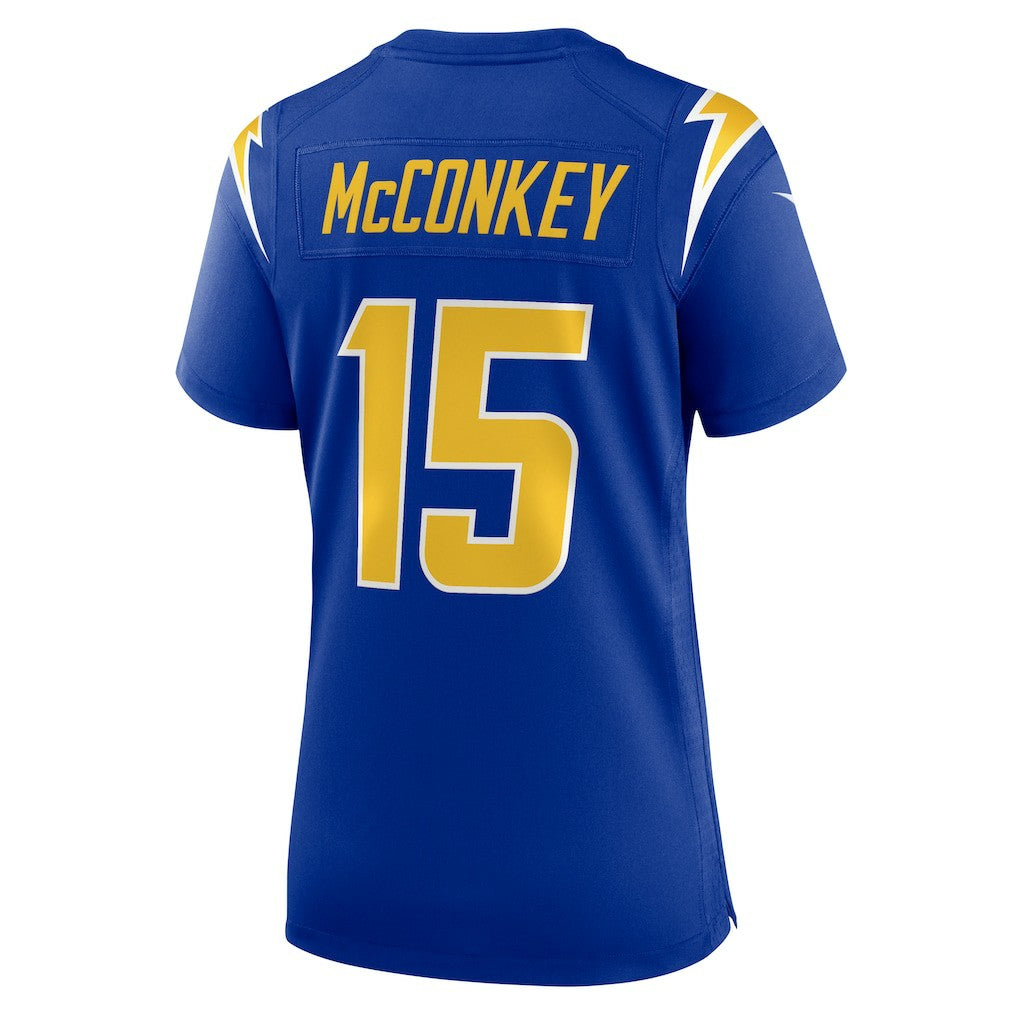 Ladd McConkey Los Angeles Chargers Women's Alternate Game Jersey - Royal discount