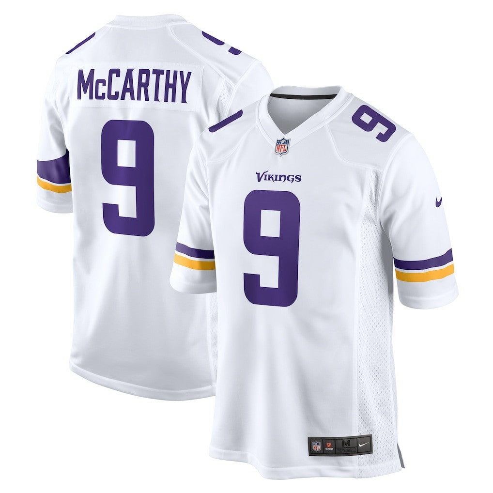 J.J. McCarthy Minnesota Vikings Game Jersey - White cheap