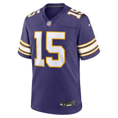 Dallas Turner Minnesota Vikings Alternate Game Jersey - Purple for sale