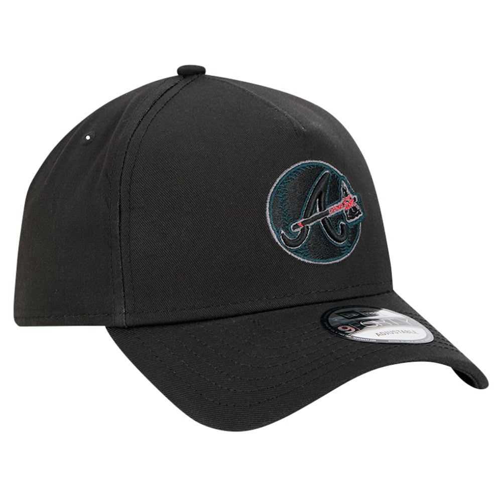 Atlanta Braves Tonal Pop 9FORTY A-Frame Adjustable Hat Black