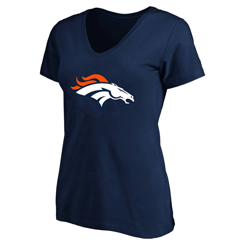Bo Nix Denver Broncos Women's Plus Size Name & Number V-Neck T-Shirt - Navy sale
