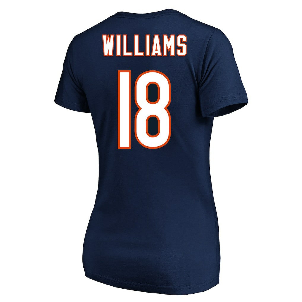 Caleb Williams Chicago Bears Women's Plus Size Fair Catch Name & Number Scoop Neck T-Shirt - Navy for sale