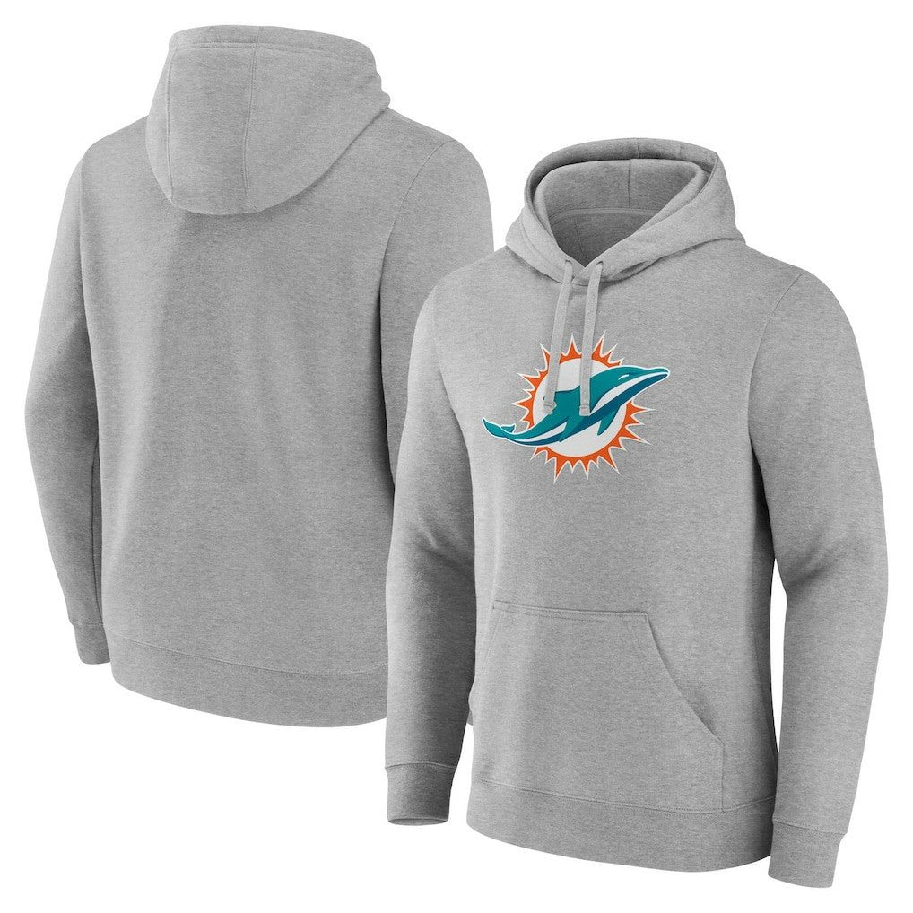 Miami Dolphins Deliver Fleece Pullover Hoodie - Heather Gray sale