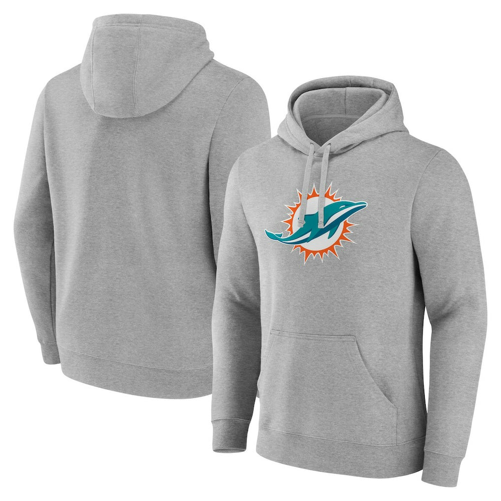 Miami Dolphins Deliver Fleece Pullover Hoodie - Heather Gray sale