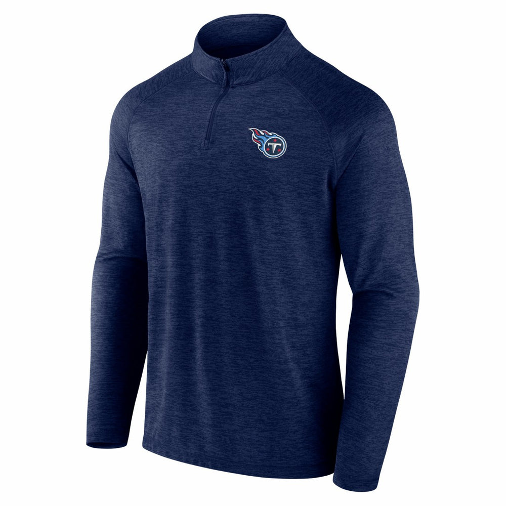 Tennessee Titans Head-to-Head Raglan Quarter-Zip Jacket - Navy online