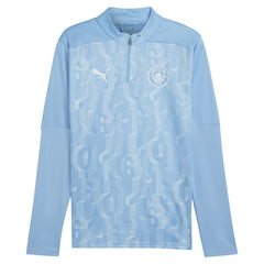Manchester City 2024/25 Pre-Match dryCELL Quarter-Zip Top - Light Blue shop