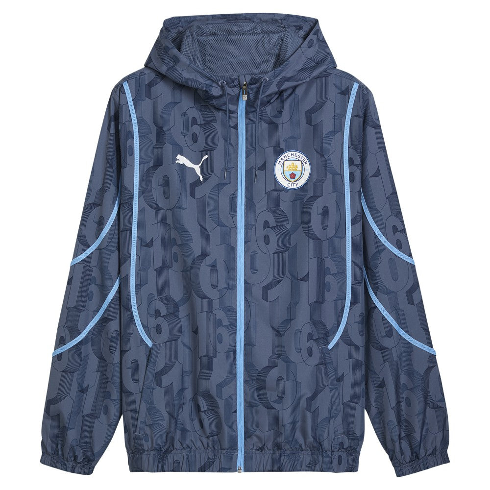 Manchester City 2024/25 Pre-Match Anthem dryCELL Full-Zip Hoodie Jacket - Blue shop