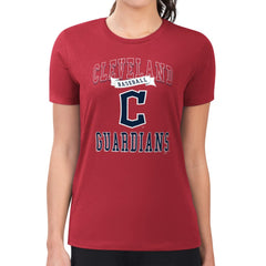 Cleveland Guardians G-III 4Her by Carl Banks Women's Super-Slim Fit Lightweight Team Logo Graphic T-Shirt Red