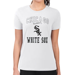Chicago White Sox G-III 4Her by Carl Banks Women's Super-Slim Fit Lightweight Team Logo Graphic T-Shirt White