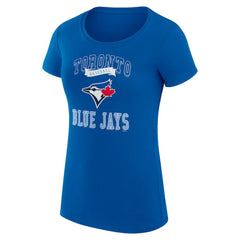 Toronto Blue Jays G-III 4Her by Carl Banks Women's Super-Slim Fit Lightweight Team Logo Graphic T-Shirt Royal