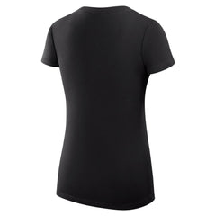 Cincinnati Reds G-III 4Her by Carl Banks Women's Super-Slim Fit Lightweight Team Logo Graphic V-Neck T-Shirt Black
