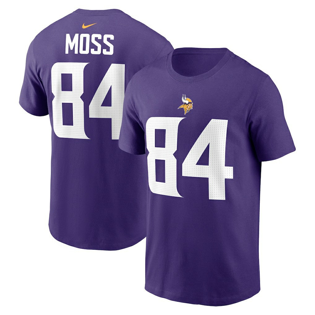 Randy Moss Minnesota Vikings Retired Player Name & Number T-Shirt - Purple online