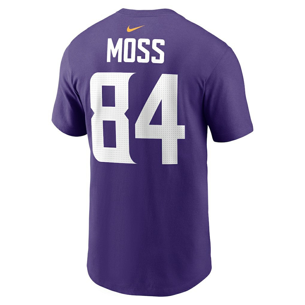 Randy Moss Minnesota Vikings Retired Player Name & Number T-Shirt - Purple online