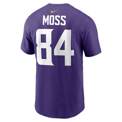 Randy Moss Minnesota Vikings Retired Player Name & Number T-Shirt - Purple online