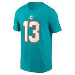 Dan Marino Miami Dolphins Retired Player Name & Number T-Shirt - Aqua discount
