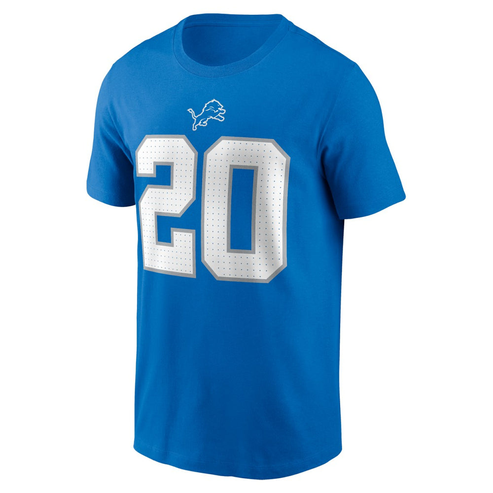 Barry Sanders Detroit Lions Retired Player Name & Number T-Shirt - Blue cheap