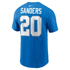 Barry Sanders Detroit Lions Retired Player Name & Number T-Shirt - Blue cheap