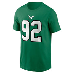 Reggie White Philadelphia Eagles Retired Player Name & Number T-Shirt - Kelly Green for sale