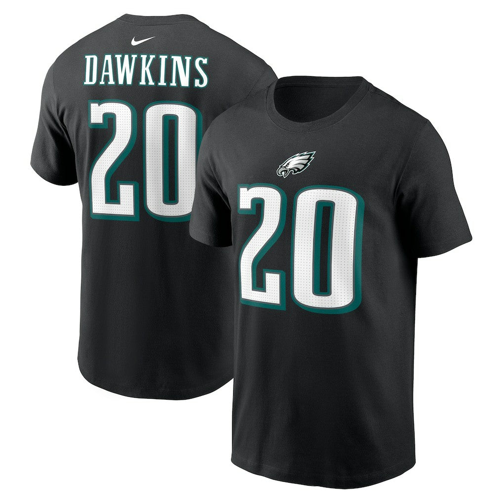 Brian Dawkins Philadelphia Eagles Retired Player Name & Number T-Shirt - Black on sale
