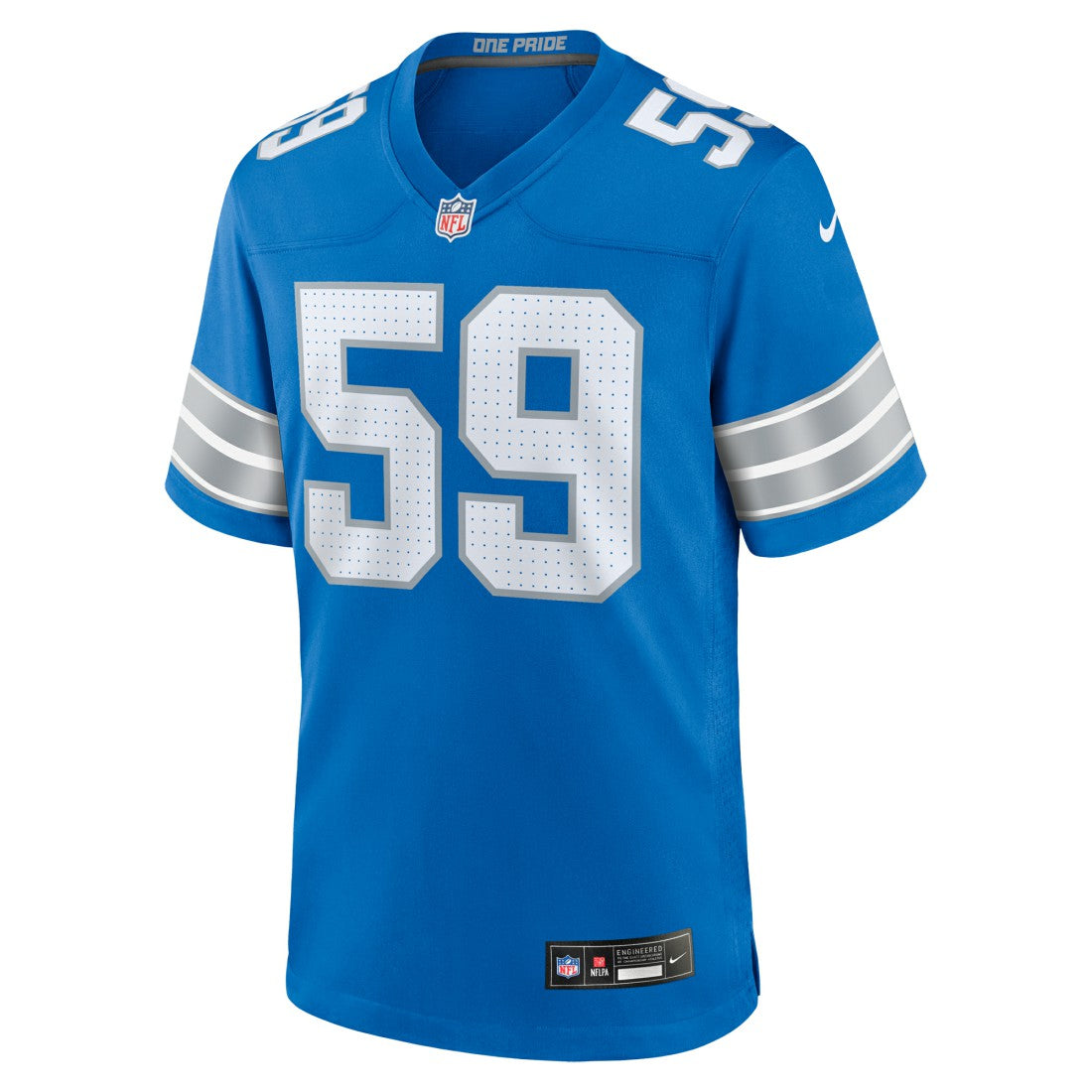 Giovanni Manu Detroit Lions Team Game Jersey - Blue online