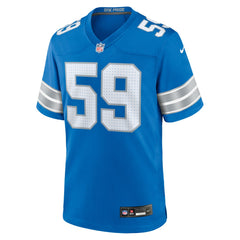 Giovanni Manu Detroit Lions Team Game Jersey - Blue online