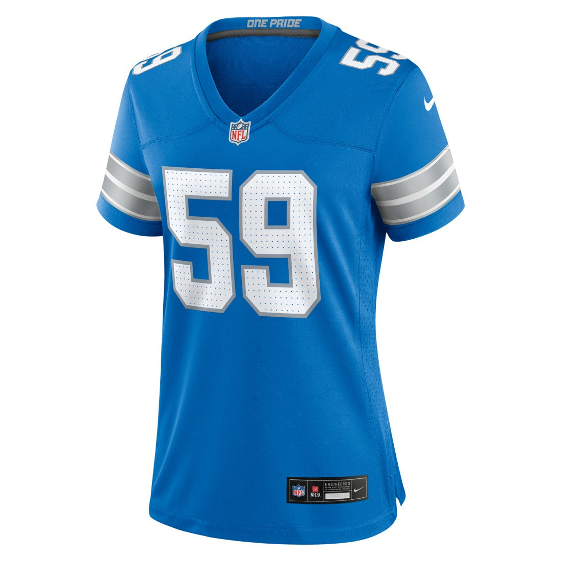 Giovanni Manu Detroit Lions Women's Team Game Jersey - Blue sale