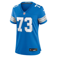 Christian Mahogany Detroit Lions Women's Team Game Jersey - Blue cheap