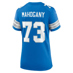 Christian Mahogany Detroit Lions Women's Team Game Jersey - Blue cheap