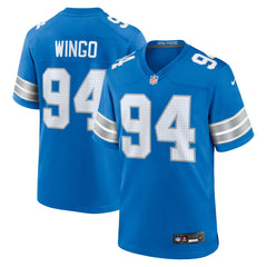 Mekhi Wingo Detroit Lions Team Game Jersey - Blue on sale