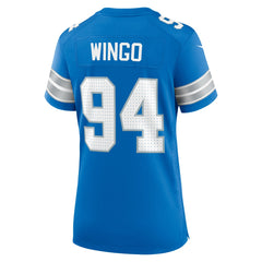 Mekhi Wingo Detroit Lions Women's Team Game Jersey - Blue online