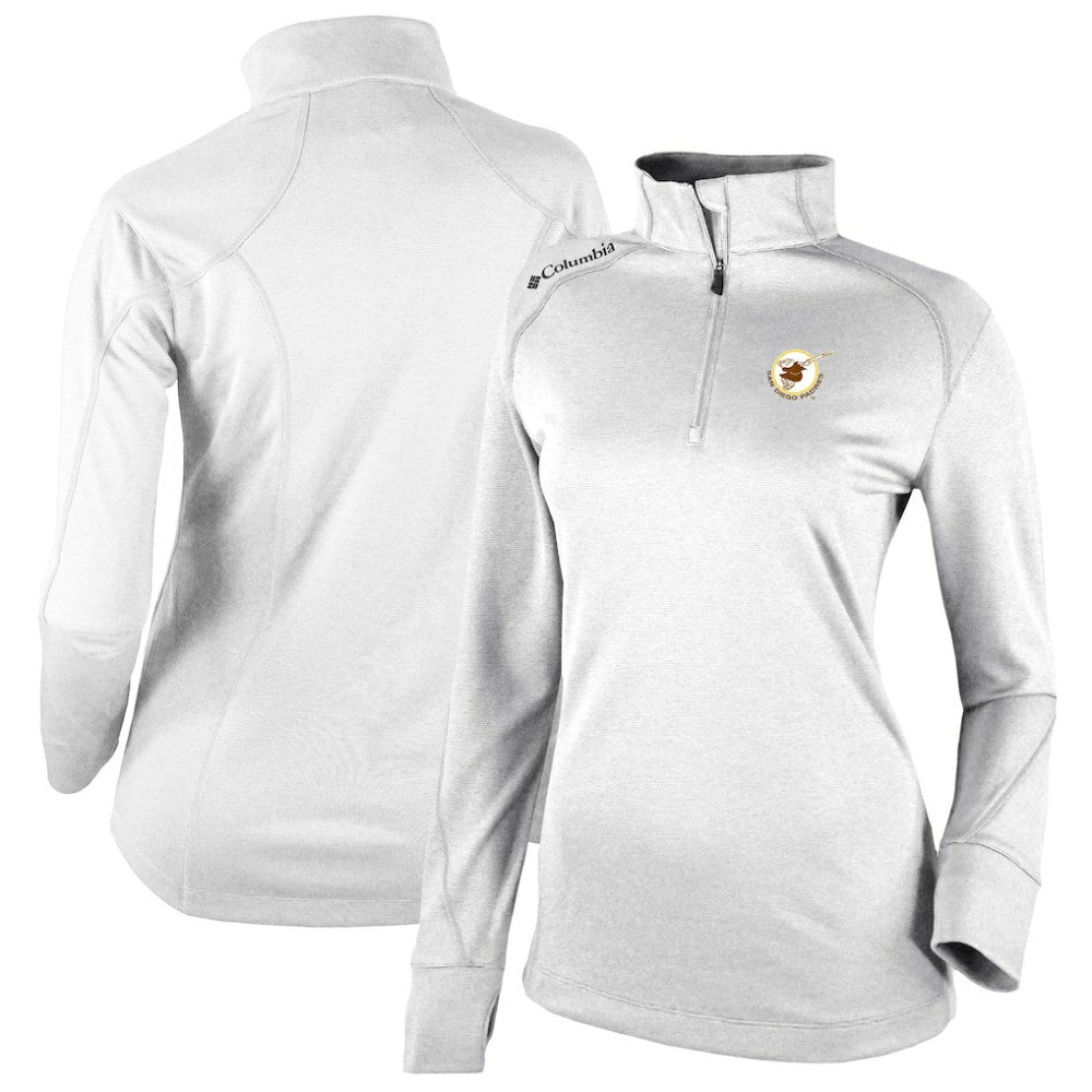 San Diego Padres Women's Cooperstown Collection Shotgun 2.0 Omni-Wick Quarter-Zip Top - White