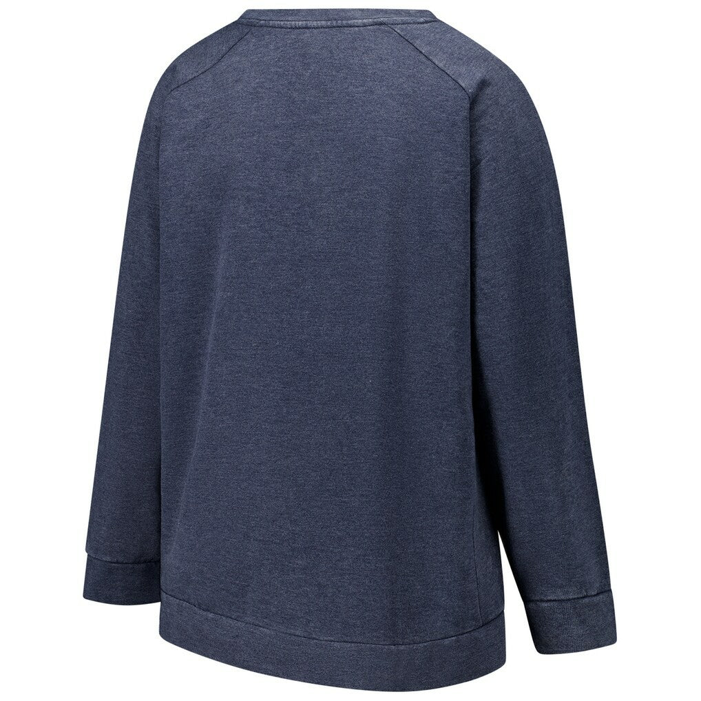 Dallas Cowboys Profile Women's Plus Size Acid Wash Raglan Sweatshirt - Navy cheap