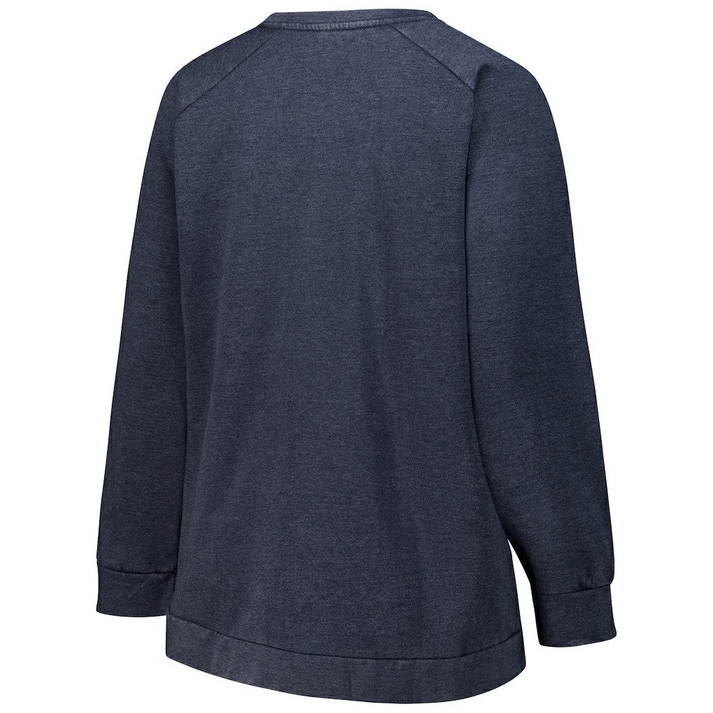 Chicago Bears Profile Women's Plus Size Acid Wash Raglan Sweatshirt - Navy online