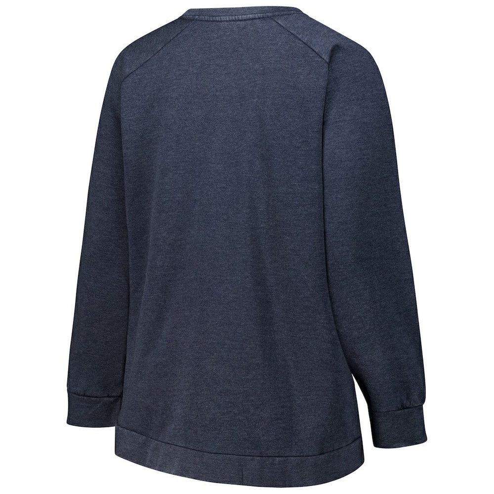 Chicago Bears Profile Women's Plus Size Acid Wash Raglan Sweatshirt - Navy online