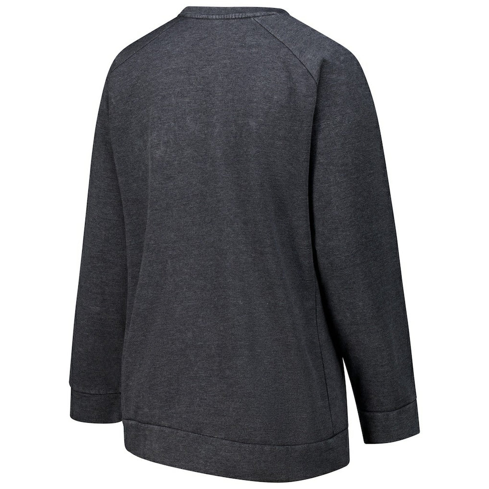 Cleveland Browns Profile Women's Plus Size Acid Wash Raglan Sweatshirt - Charcoal sale