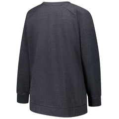 Miami Dolphins Profile Women's Plus Size Acid Wash Raglan Sweatshirt - Charcoal outlet