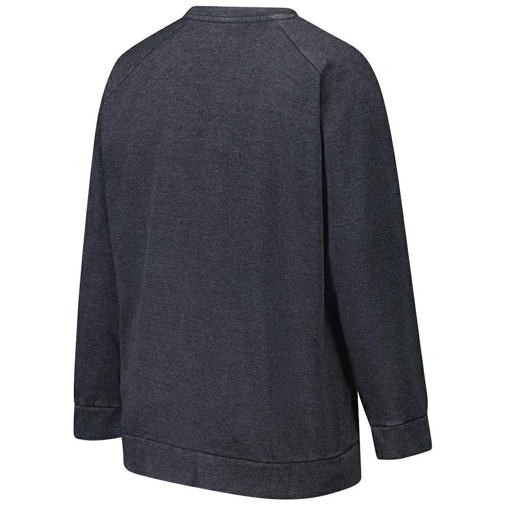 Pittsburgh Steelers Profile Women's Plus Size Acid Wash Raglan Sweatshirt - Charcoal online