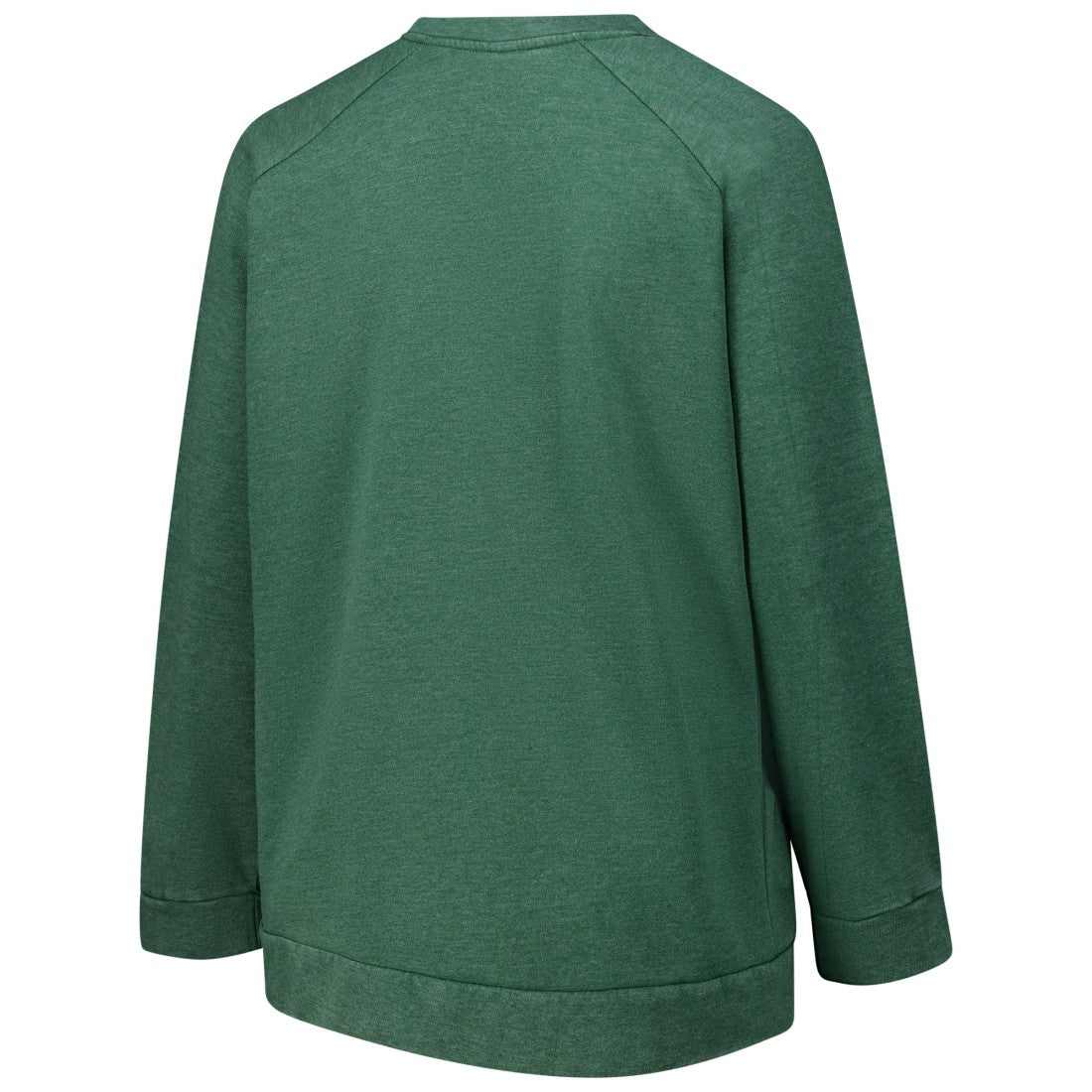 Green Bay Packers Profile Women's Plus Size Acid Wash Raglan Sweatshirt - Heather Green outlet
