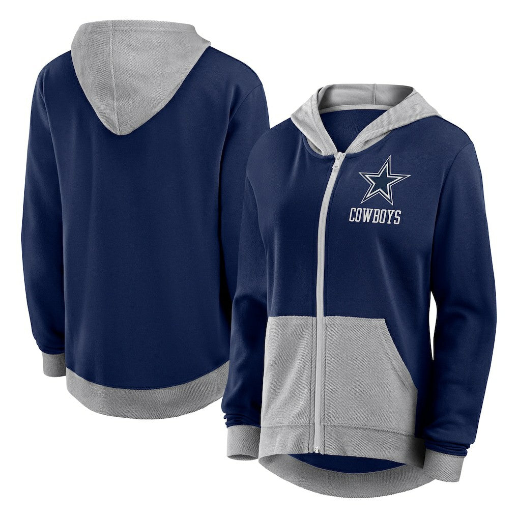 Dallas Cowboys Women's Hit It Full-Zip Hoodie - Navy outlet