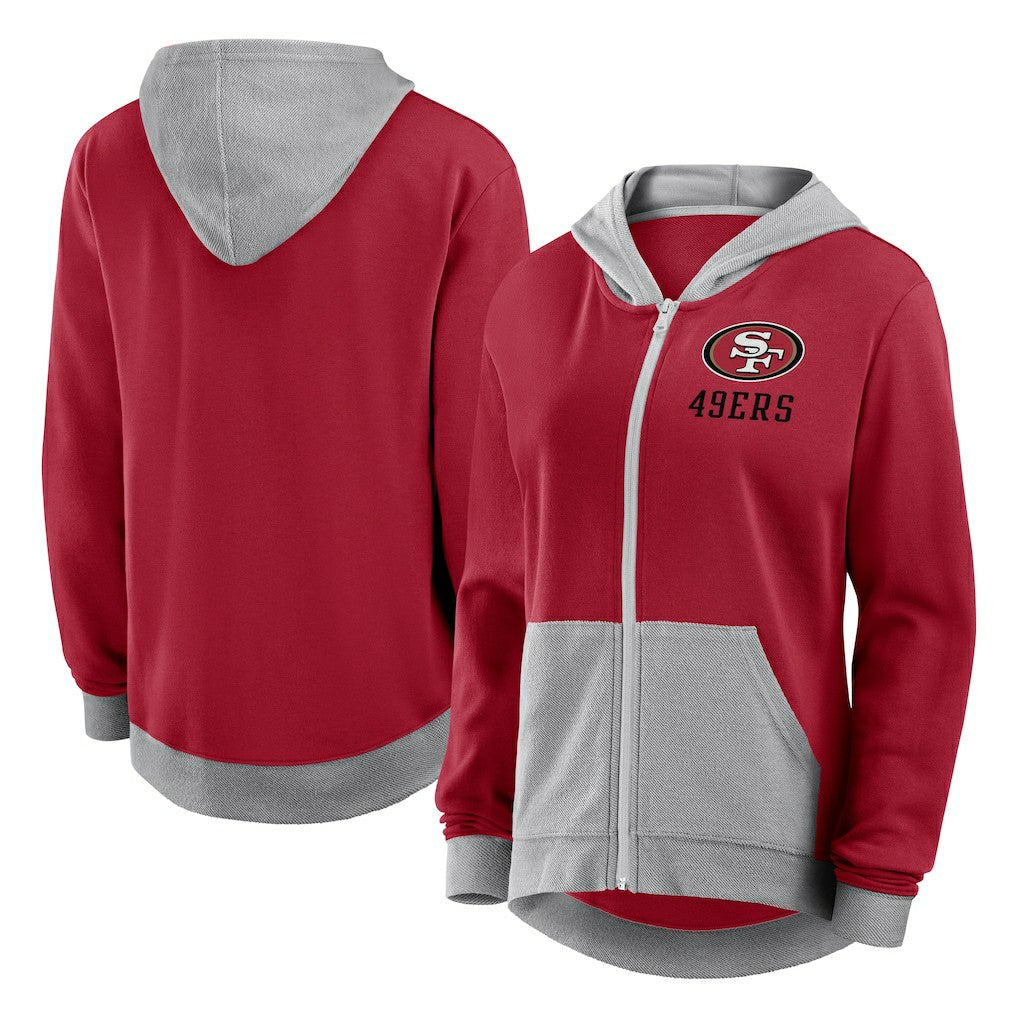 San Francisco 49ers Women's Hit It Full-Zip Hoodie - Scarlet cheap