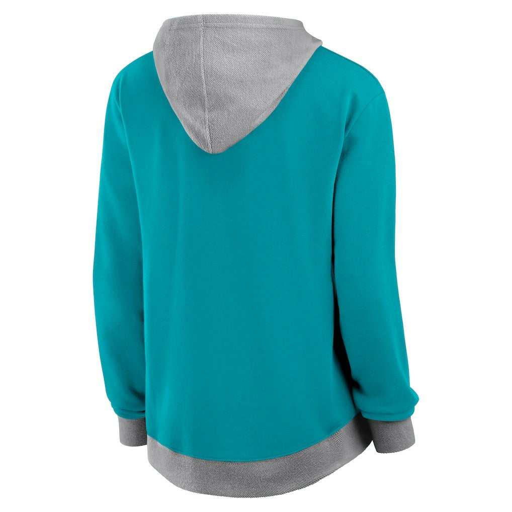 Miami Dolphins Women's Hit It Full-Zip Hoodie - Aqua outlet