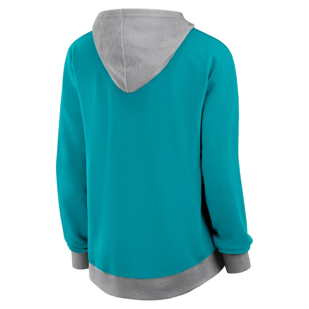 Miami Dolphins Women's Hit It Full-Zip Hoodie - Aqua outlet