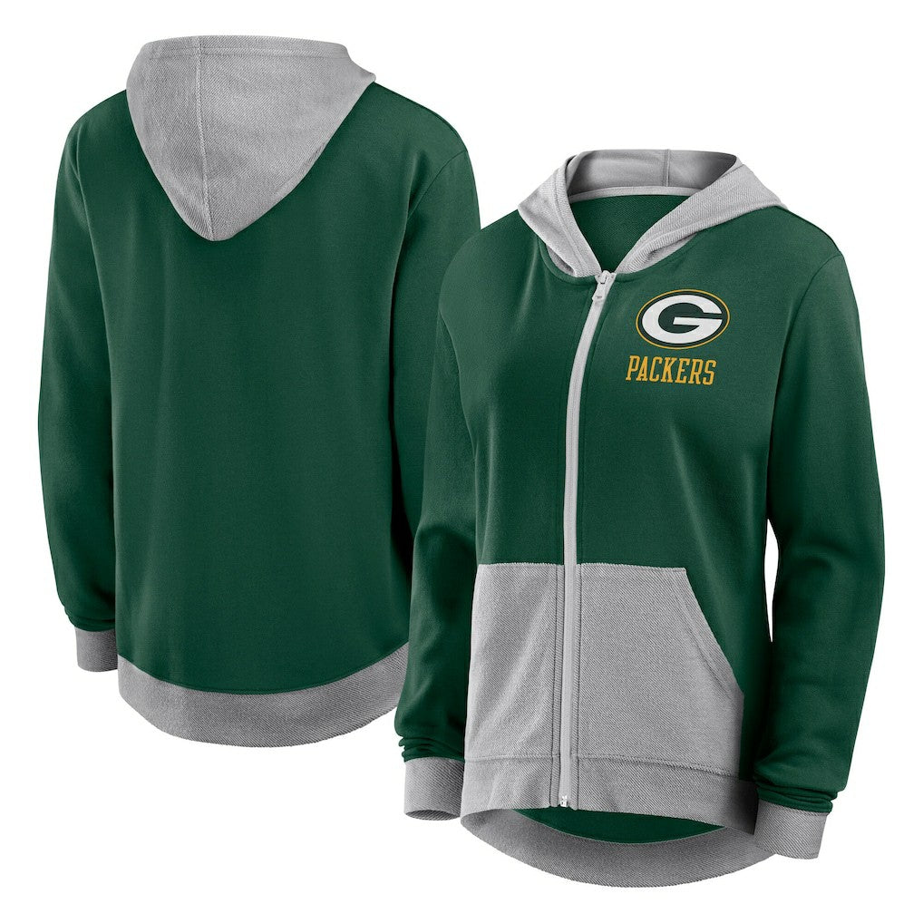 Green Bay Packers Women's Hit It Full-Zip Hoodie - Green on sale