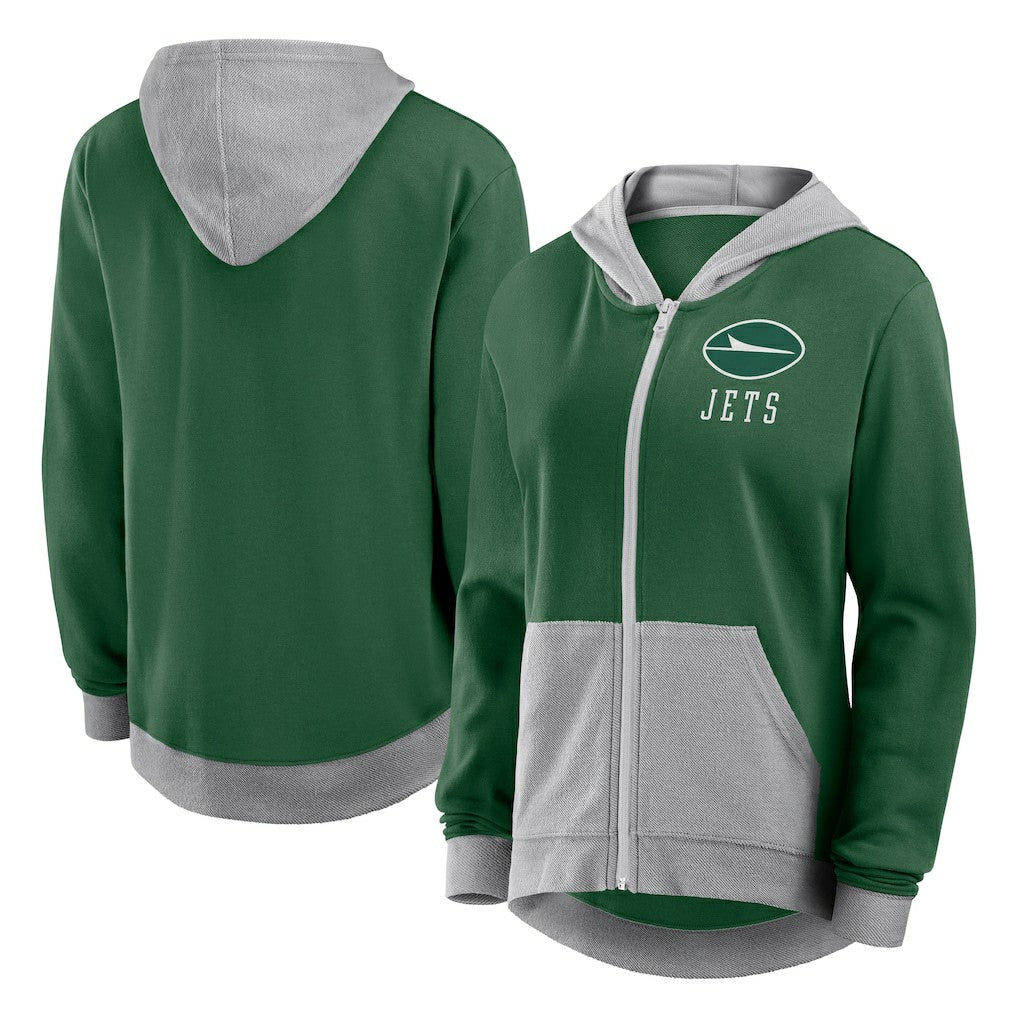 New York Jets Women's Hit It Full-Zip Hoodie - Green sale