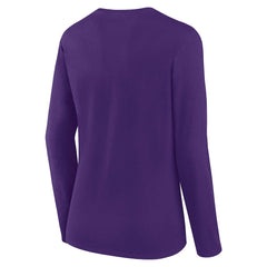 Minnesota Vikings Women's Long Sleeve Scoop Neck T-Shirt - Purple sale