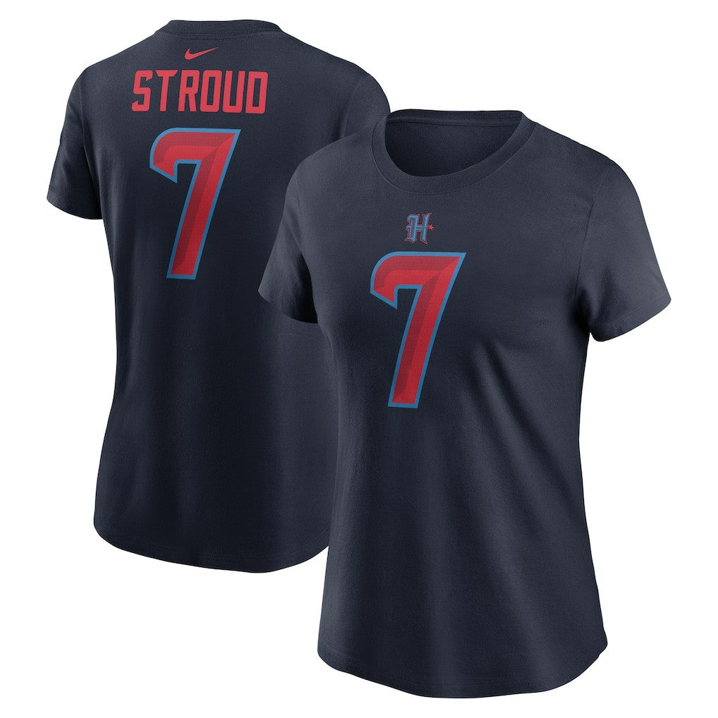 C.J. Stroud Houston Texans Women's Player Name & Number T-Shirt - Navy discount
